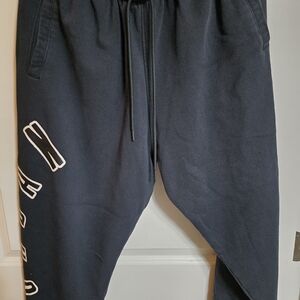 Jordan Black Joggers with White Accents